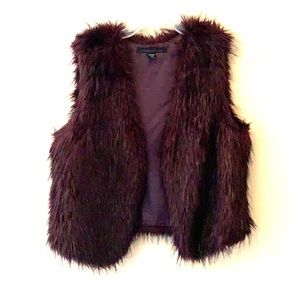 Kenneth Cole faux fur vest